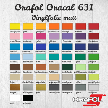 Oracal 631 DIN A4 (21x30cm)