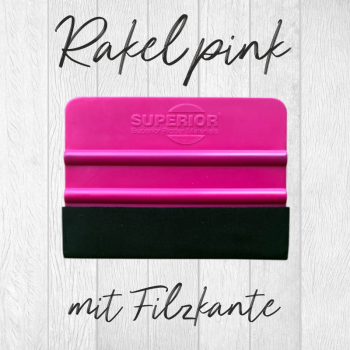 Wash Rakel CreaSteinmetz - Rakel mit Filzkante pink 7x10cm