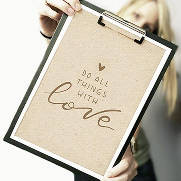 Plotterdatei 'Do all Things with Love'