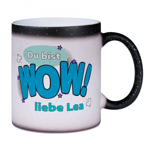 Farbwechseltasse mit Glitter